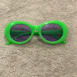 lime green clout glasses